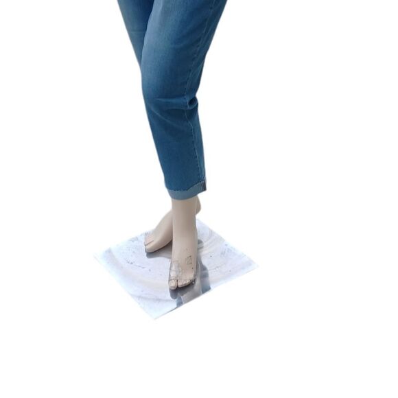 6776.Nanette Lepore High Rise Straight Leg Jeans Size 14, W34" 25"Inseam 12"Rise - Picture 12 of 14